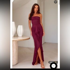 White fox dress still got it maxi gabbi